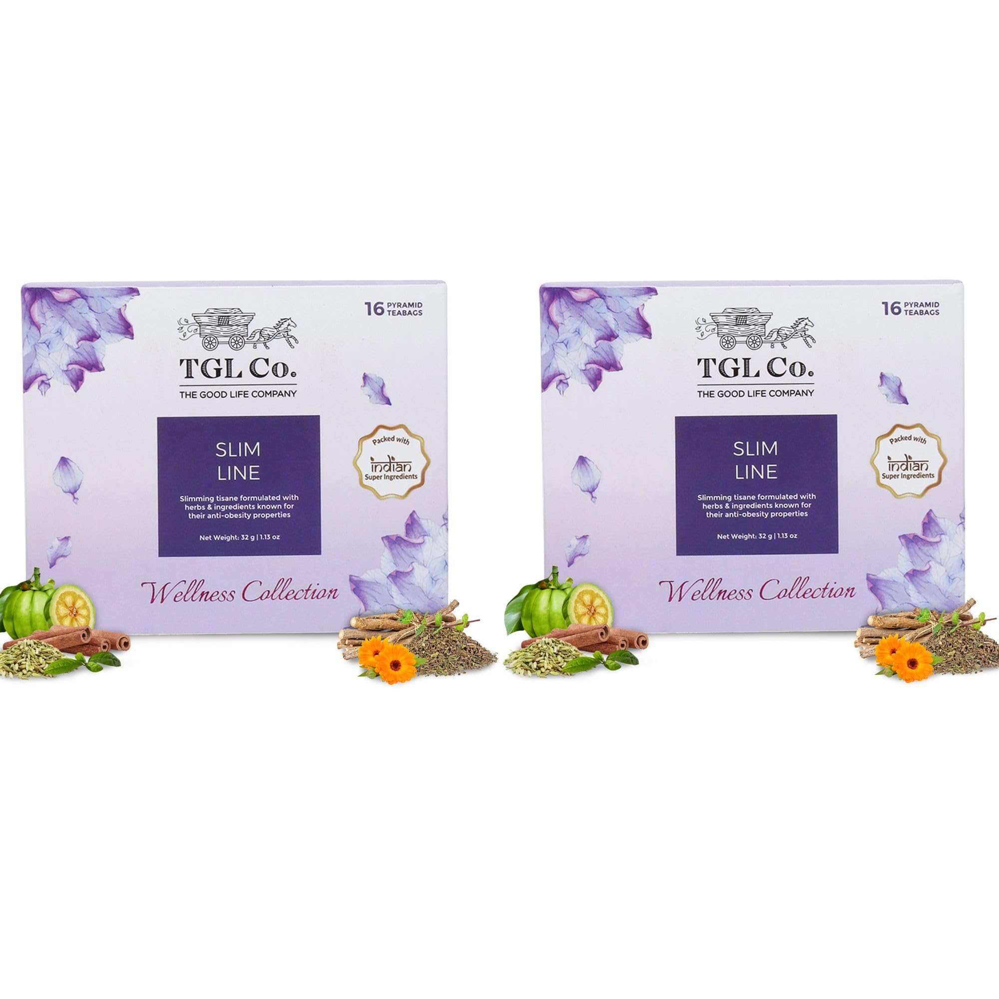 TGL Co. Slim Line Herbal Tea | Reduce Sugar craving | Body Detox Prosperities | Removes extra fat & Improves Digestion | Aids Metabolism | 32 Tea Bags (B07YB92M6G) Amazon Price History, Amazon Price Tracker