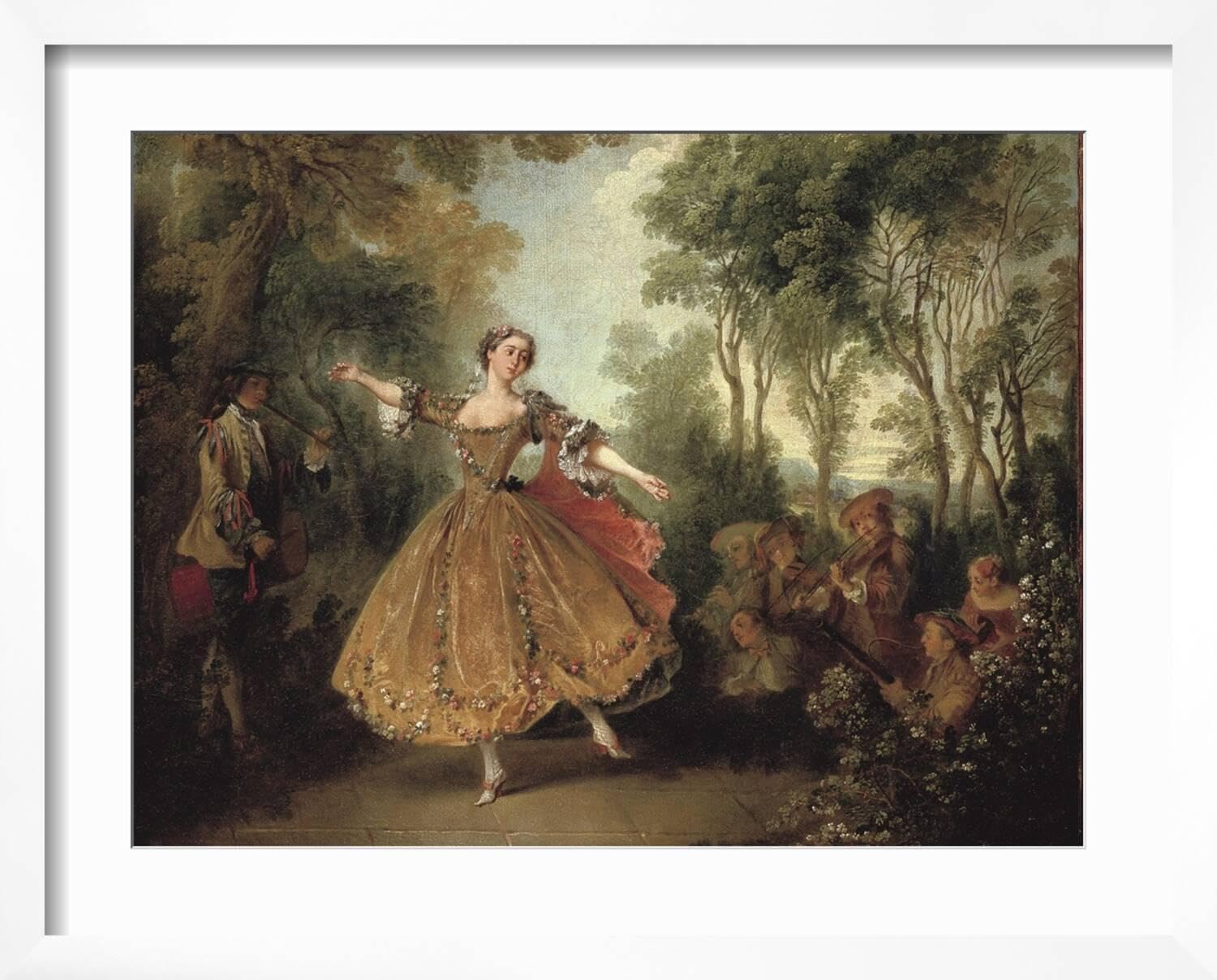 Amazon.com: ART.COM Wall Art Print Mlle Camargo Dancing on White