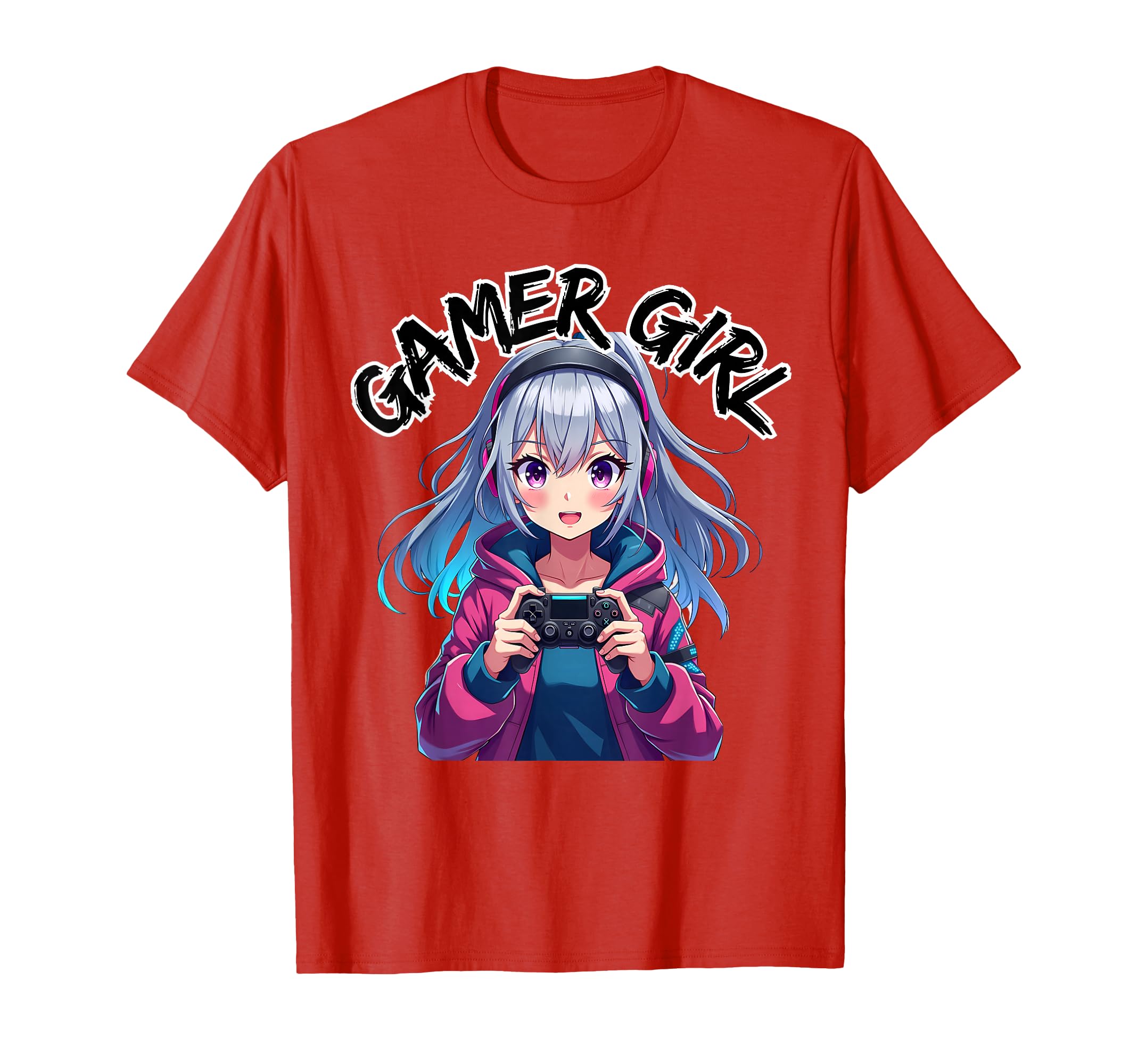 Gamer Girl Gaming Anime Cute Video Game Women Girls T-Shirt