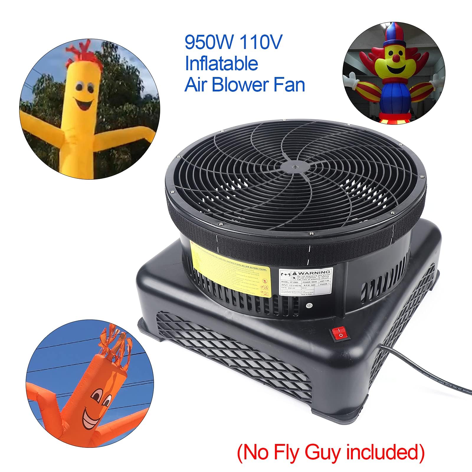 Wacky Waving Inflatable Blower 18 Inch Inflatable Fan - 110V 950W ...
