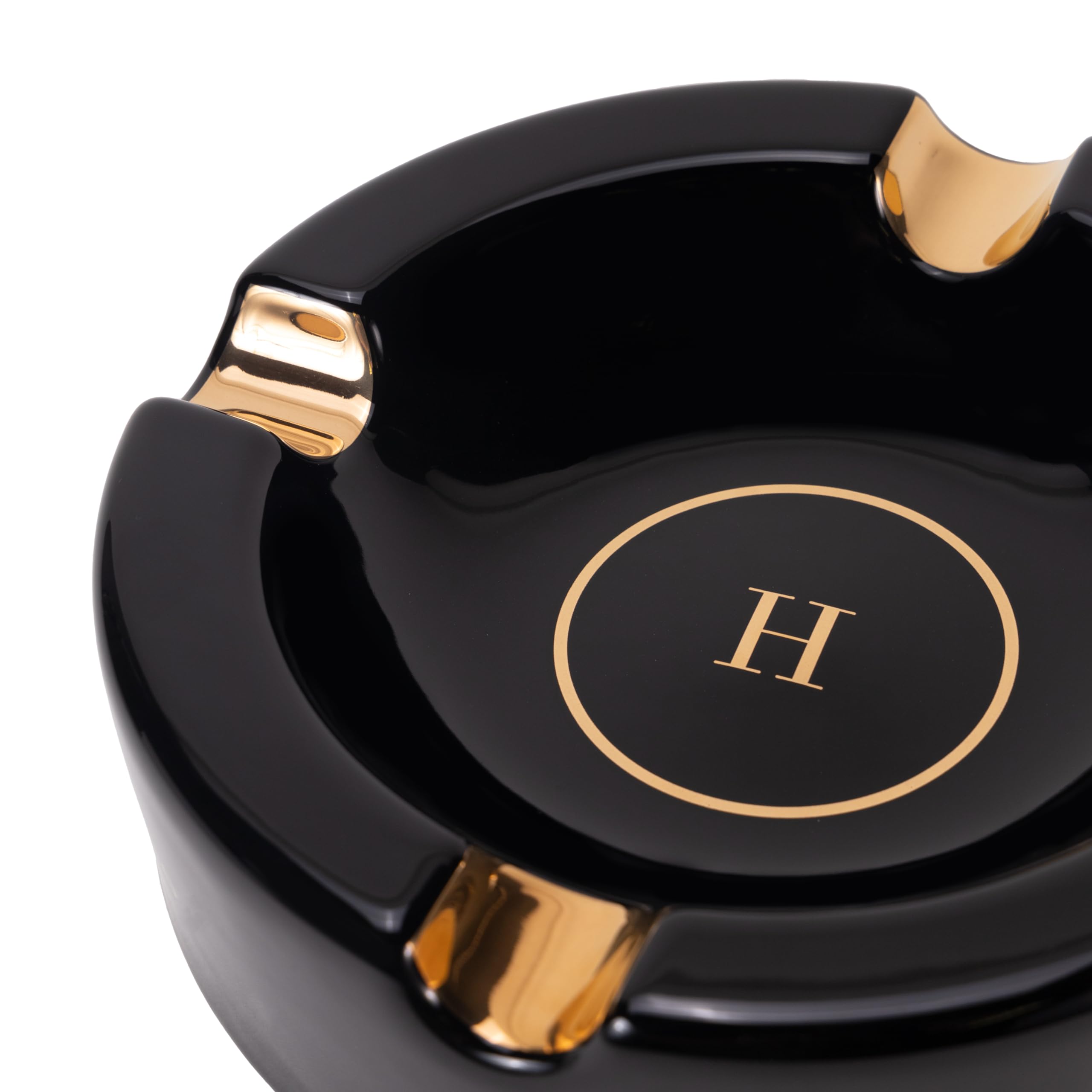 Hotel Collection Cenicero de cerámica de edición limitada premium para uso en exteriores, patio, exterior e interior, accesorio de cenicero de lujo para hombres y mujeres entusiastas 2