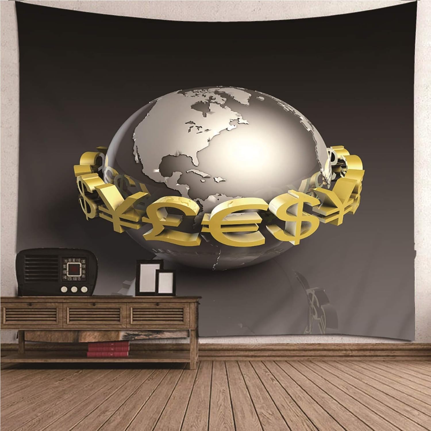 Kaiyun Traktor Wandteppich - Bauernhof Design 70x100cm Wohnzimmer Deko