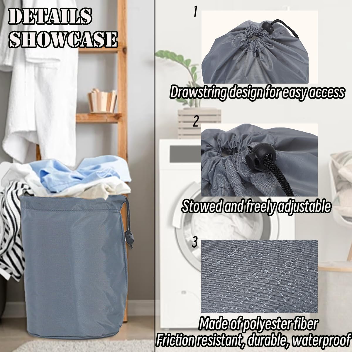 8 Pcs 27‘x40’ Extra Large Laundry Bags with Drawstring Closure Heavy Duty Organizer,Travel Laundry Bags,eusable Heavy Duty Laundry Bag for Basket Use College Dorm Camping Home (Bright Colours)