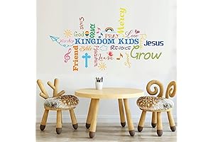 Inspirational Bible Verse Wall Decals for Kids Classrooms
