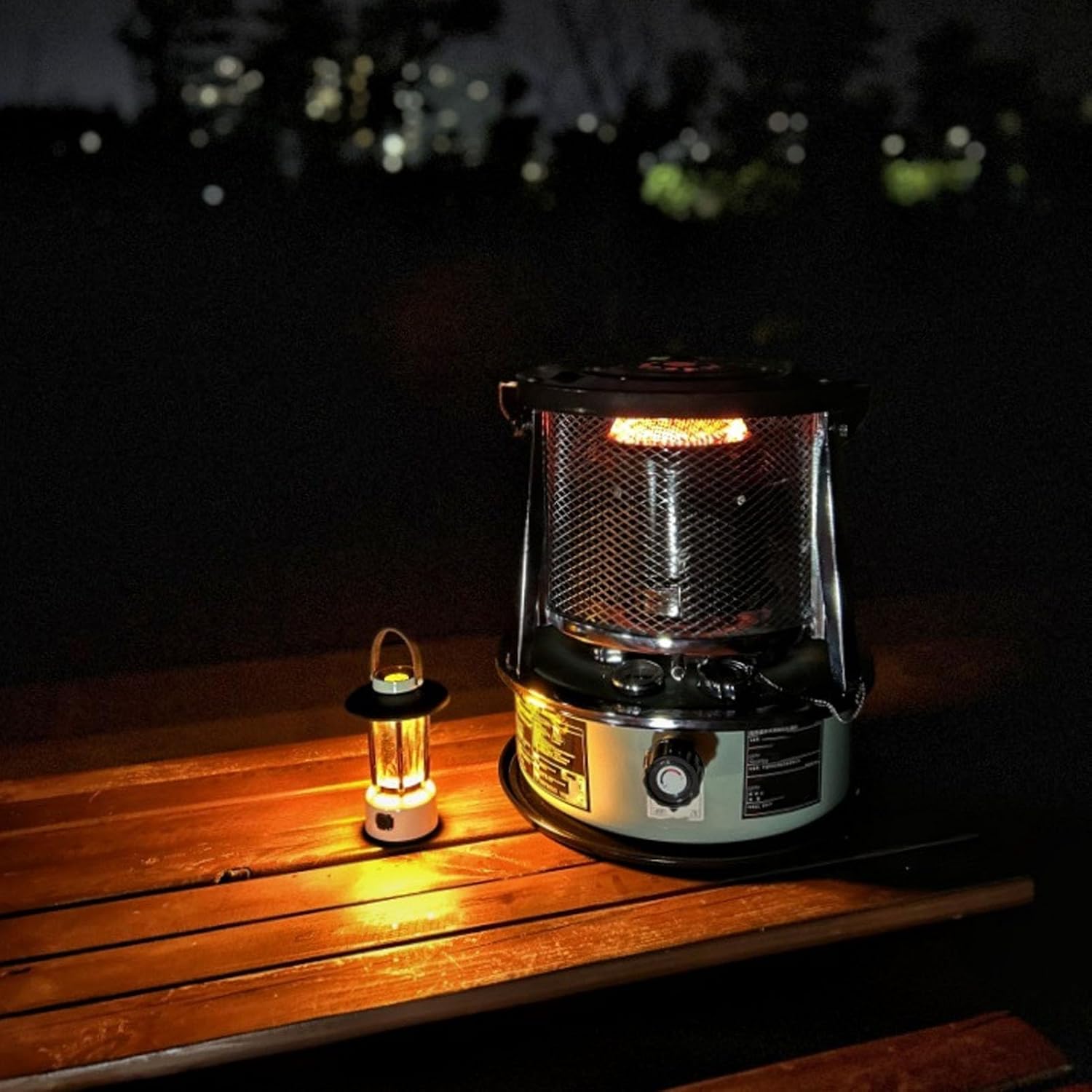 ZJchao 2.6KW 5.2L Height Adjustable Kerosene Heater, Portable Heater Camping Stove Cordless Space Non Electric Heaters Tent for Camping Tent Ice Fishing