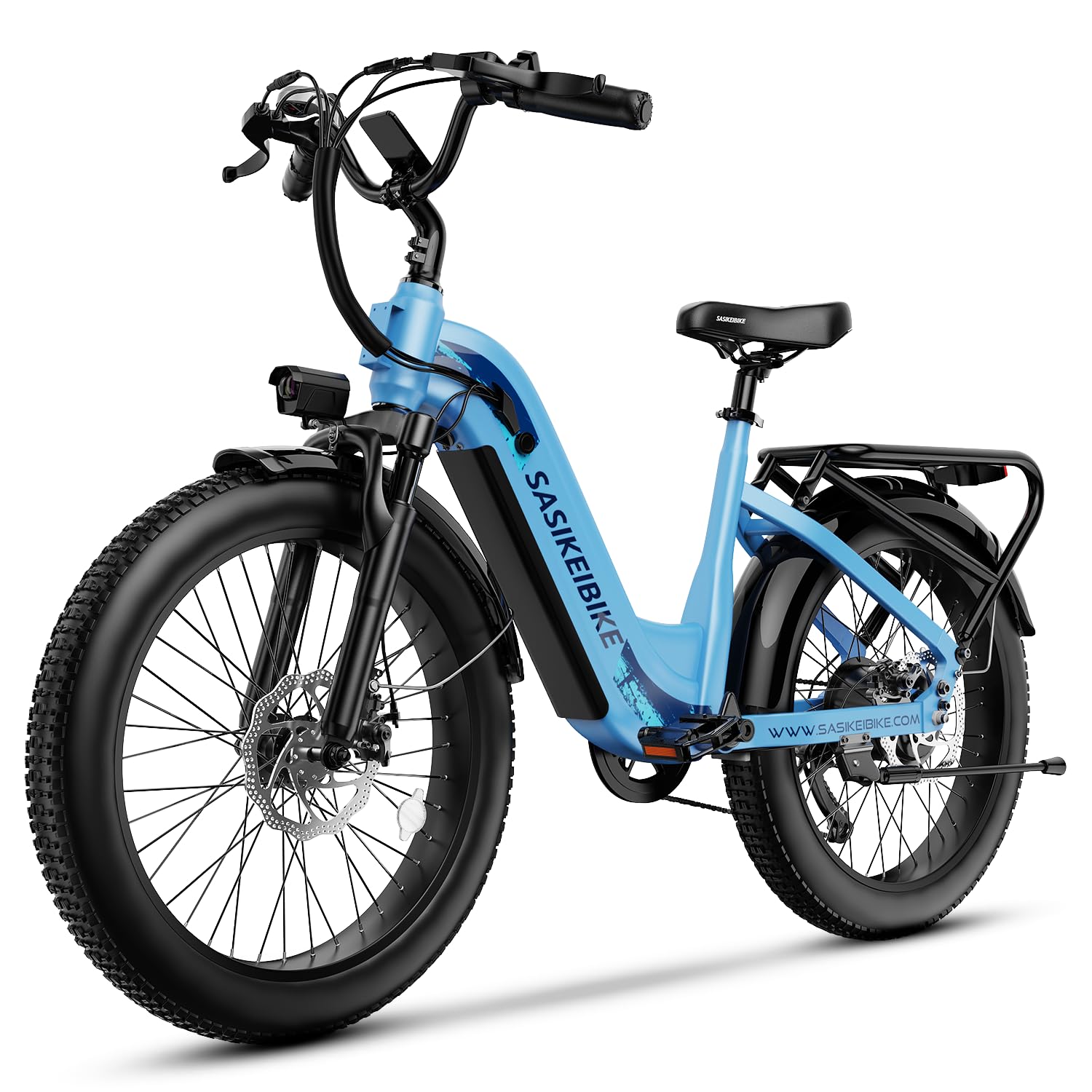 SASIKEI Electric Bike for Adults,1000W/1500W Peak Motor Ebike, 48V 15/20Ah Removable Battery, Electric Commuting Mountain Bike, Step Thru Ebike with