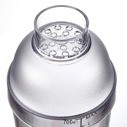 Miniatura 4 de 1 coctelera de plástico con escala y colador, botella mezcladora de vino, botella mezcladora de vino, jigger de medición de té para bar, fiesta, uso