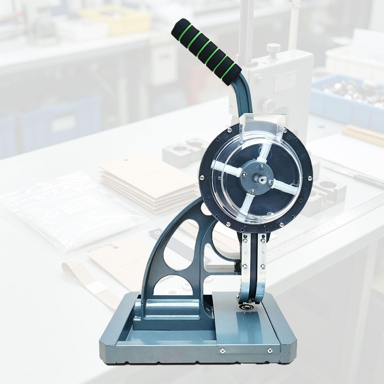 Mobiles Ösenwerkzeug 10mm, Ösenpresse Metall | All-in-One Ösenmaschine ohne Montage, leichtes Werkzeug mit abnehmbarem Magazin für Banderolen