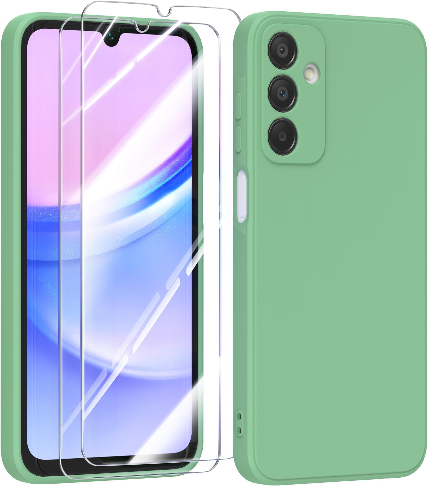 Coque pour OnePlus Nord 2 5G étui Protecteur Silicone Liquide Doux avec