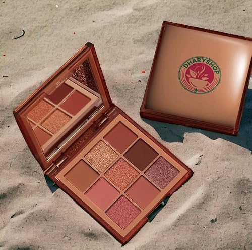 Miniatura 8 de Mini paleta de sombras de ojos - 9 tonos - Ideal para viajar - Colores ricos y ultramezclables con textura aterciopelada Sombra de Ojos (Rosi)