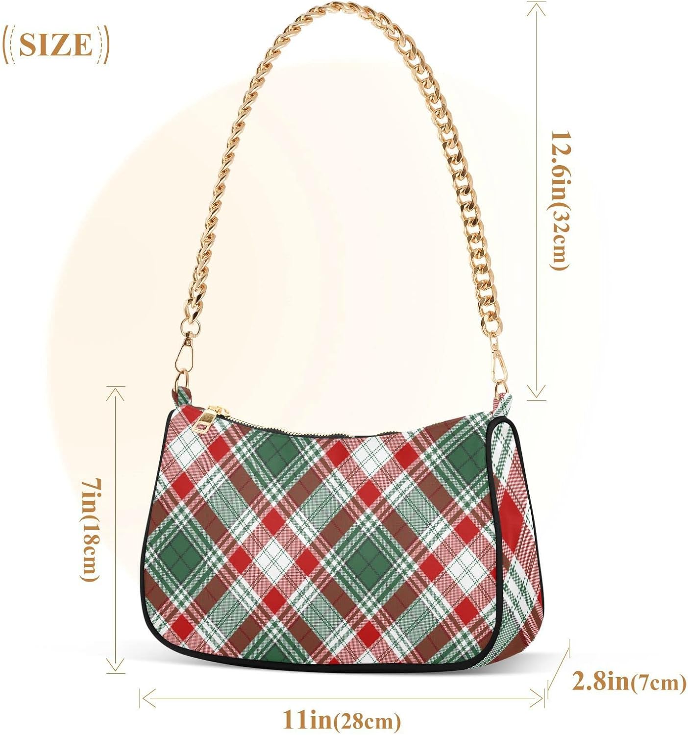 ALAZA Shoulder Bag Purse for Women Tote Handbag with Zipper Closure - Image 5