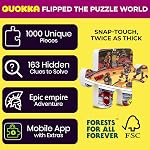 Quokka Puzzles 1000 Pieces Adult – Roman Empire Colosseum Jigsaw – Premium Premium Thick Cardboard, Low-Glare Finish, 163 Hidden Mysteries, 2 Secret Envelopes for Immersive Experience