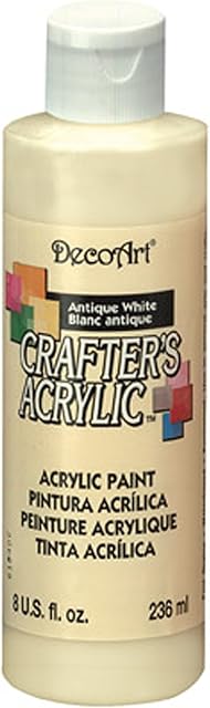 Deco Art Crafters Acrylics Paint, Antique White, 236 ml (Pack of 1)