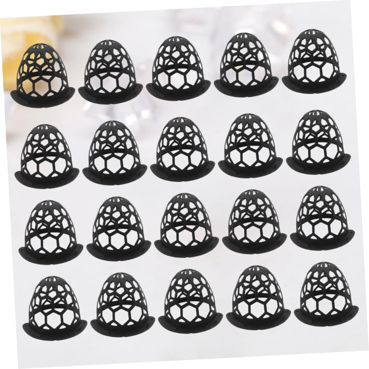20pcs Plastic Billiard Table Pockets Easy to Install Pool Table Accessories for Boy Girl and Mesh Bags for Home Use