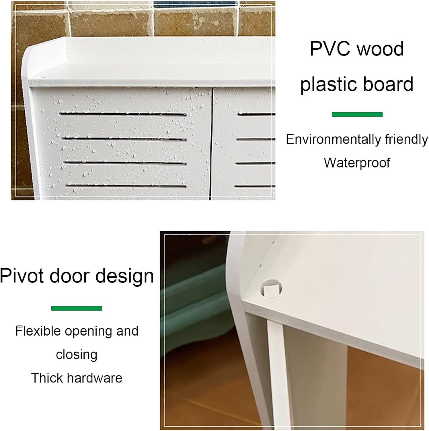Radiator Cover with Slats Design, Heating Radiator Protective Accessories Decorative Heater Cover for Home, Office Radiator Guard Heating Cabinet(80 * 85 * 20cm/31.5 * 33.5 * 7.9in)