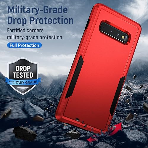 Miniatura 8 de Funda para Galax S10 Plus, Samsung Galaxy S10 Plus, con protector de pantalla probada contra caídas de grado militar, funda protectora resistente a