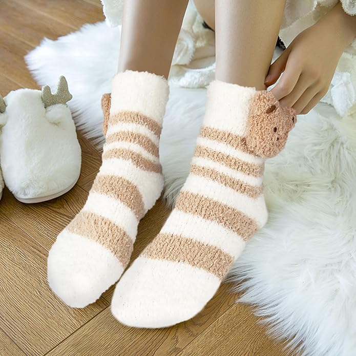 Benefeet Sox Calcetines Suaves y Cálidos de Peluche Animal para Mujer miniatura 6