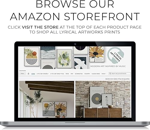 Miniatura 6 de Modest Mouse  Float On - Song Lyric Wall Art Print, Mid-Century Modern Music Poster, Abstract Retro Artwork For Office Living Room Bedroom (8x10"