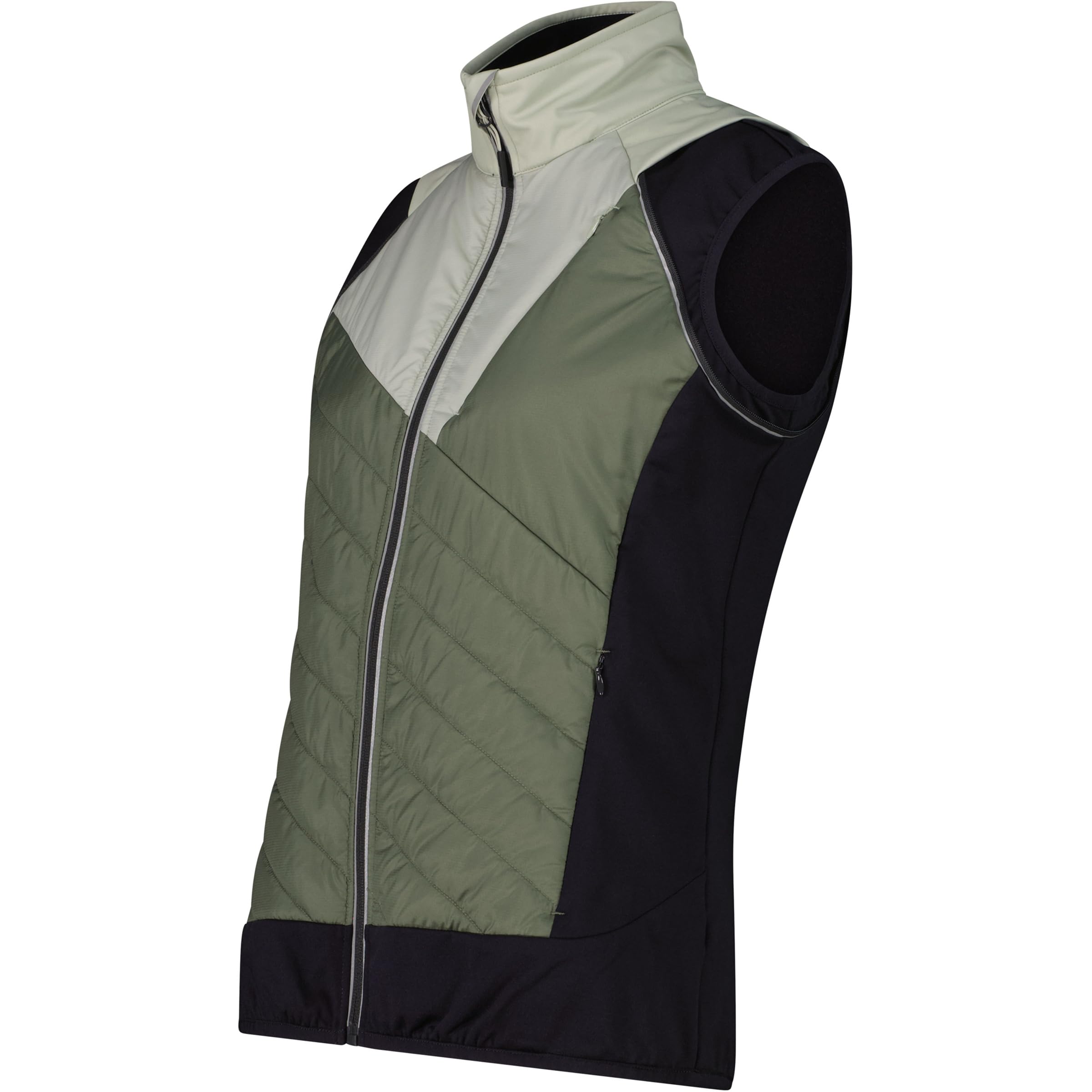 CMP WOMAN JACKET WITH DETACHABLE SLEEVES PISTACCHIO | wandelbar zur Weste, hybrid jacke, outdoorjacke, wetterfeste jacke, atmungsaktive regenjacke, funktionale sportjacke