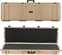 Vista 18 de VEVOR Rifle Case, Rifle Hard Case with 4 Layers Fully-protective Foams, Lockable Hard Gun Case with Wheels, IP67 Waterproof & Crushproof, for Rifles