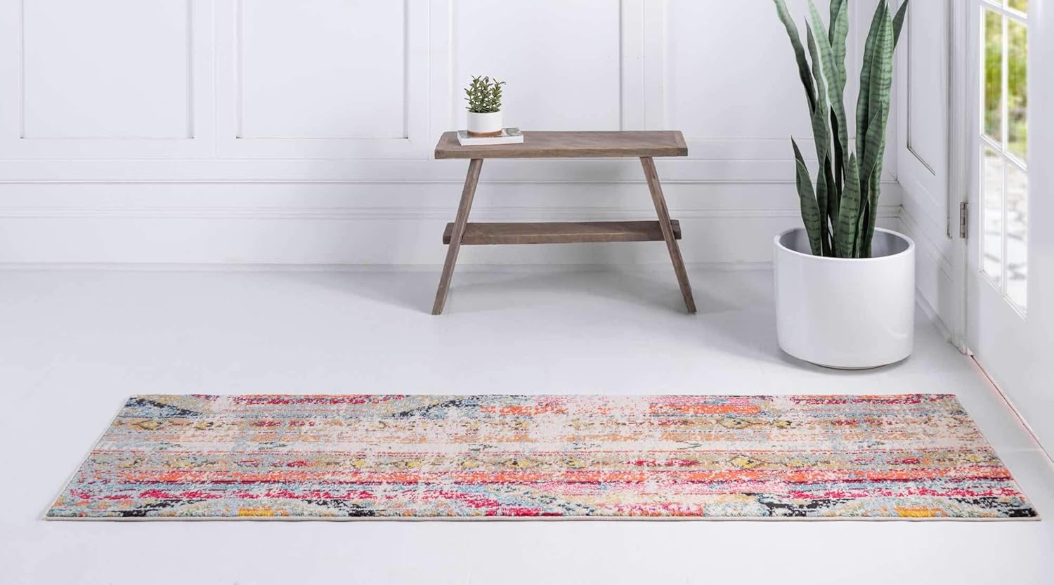 Unique Loom Sedona Collection Area Rug - Yosemite (2' 2" x 6' 9" Runner, Multi/ Blue)