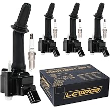 Set of 4 Ignition Coil Pack and Spark Plugs fits for 2016 2017 2018 2019 Chevy Cruze Equinox Malibu Volt GMC Buick Encore Terrain 1.4 1.5 L4 Coils Spark Plugs Replaces UF802 91970
