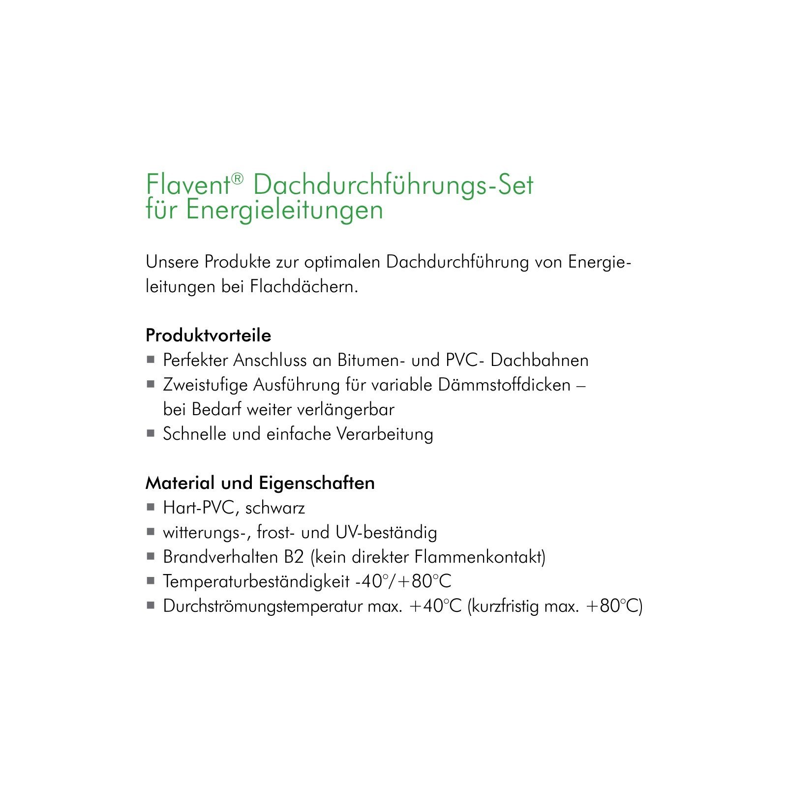 Klöber Flavent Flachdach Durchführungs-Set DN 100 Bitumen Anschluss