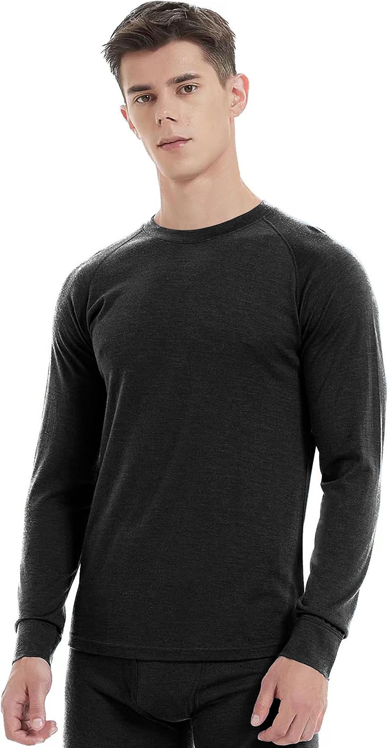 Iguana Mens 100% Merino Wool Base Layer Active Thermal Top