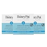 The Honey Pot Company - Feminine Wipes - Indivdually Wrapped - Daily PH Balancing, Fragrance & Sulfate Free Wipes for Intimate Parts, Body, or Face - Hygiene Products - 15 Ct (Pack 3)