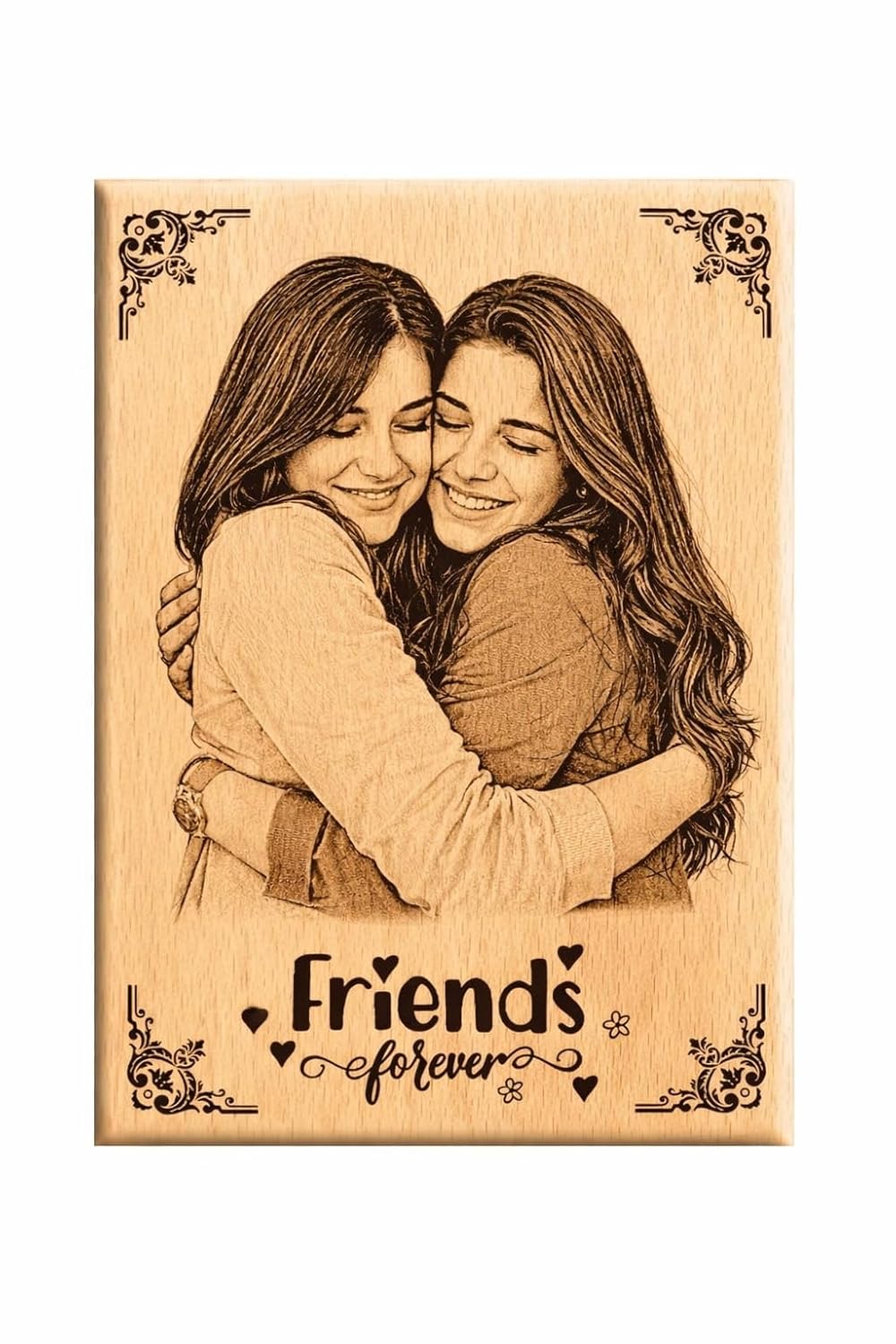 Personalized Wooden Photo Frame with Laser Engraving | Custom Photo on Wood | Gift for Couples, Anniversary, Valentine’s Day | 6×4 Inch Personalized Wooden Photo Frame with Laser Engraving | Custom Photo on Wood | Gift for Couples, Anniversary, Valentine’s Day | 6×4 Inch