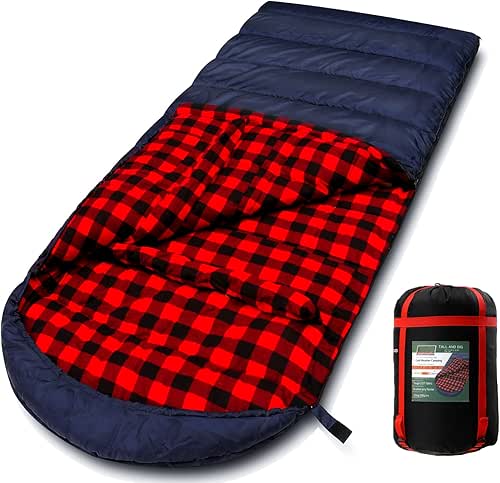 0 Degree Sleeping Bag Cotton Flannel Sleeping Bags for Adults