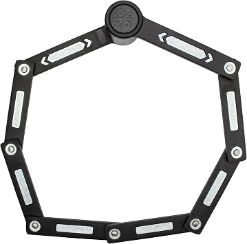 Kryptonite Keeper Mini Folding Bike Lock, Compact Lightweight High Security Anti-Theft Foldable Bicycle Lock with 2 Keys and Mount for E-Bikes Scooter Road Mountain Bikes, 80cm (31.5 in)