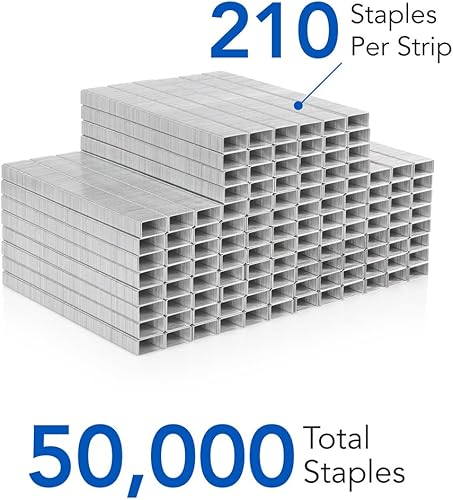 Miniatura 5 de Swingline grapas, estándar, 1/4 de pulgada de longitud, 210/tira, 5,000/caja, 10 cajas (35111), el embalaje puede variar