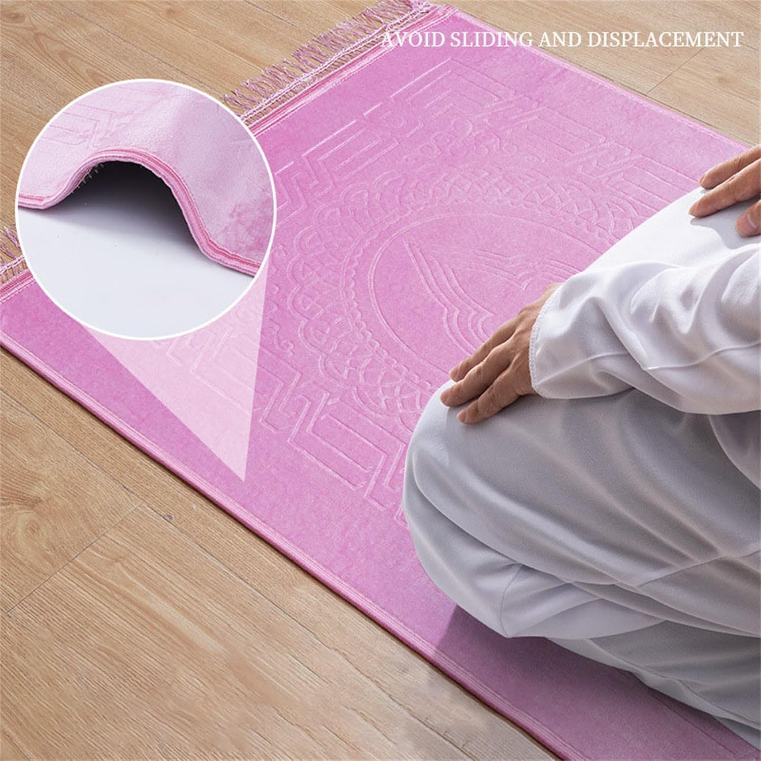 Tapis de prière ergonomique – Tapis de prière épais rembourré pour un confort amélioré – Parfait pour les prières quotidiennes