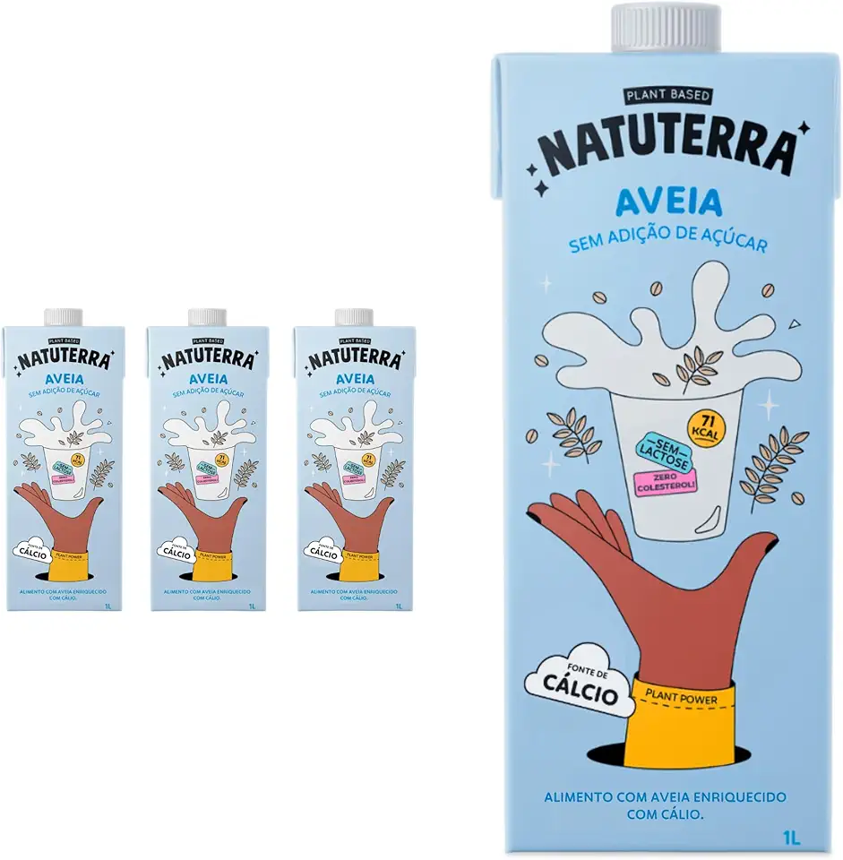 Leite de Aveia 1 Litro - 3 und/Cx