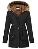 Women's Winter Coats Fleece Parkas Anoraks Hooded Military Jacket Coats