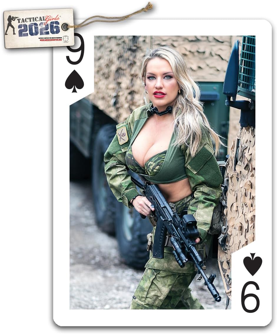 Tactical Girls 2026 Calendar Playing Cards