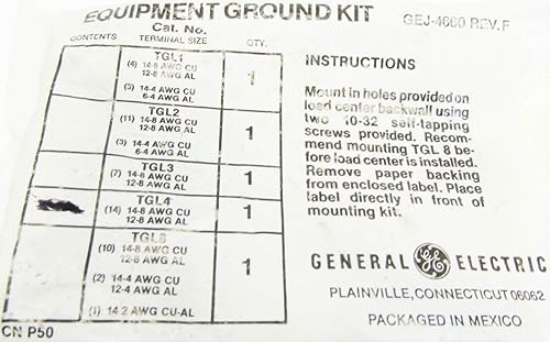 Miniatura 3 de GE TGL4 Powermark Plus Kit de tierra neutra de 14 agujeros nuevo lote de 5