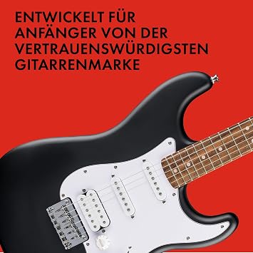Squier by Fender Debut Stratocaster HT HSS Entry Level Electric Guitar Dakota Red