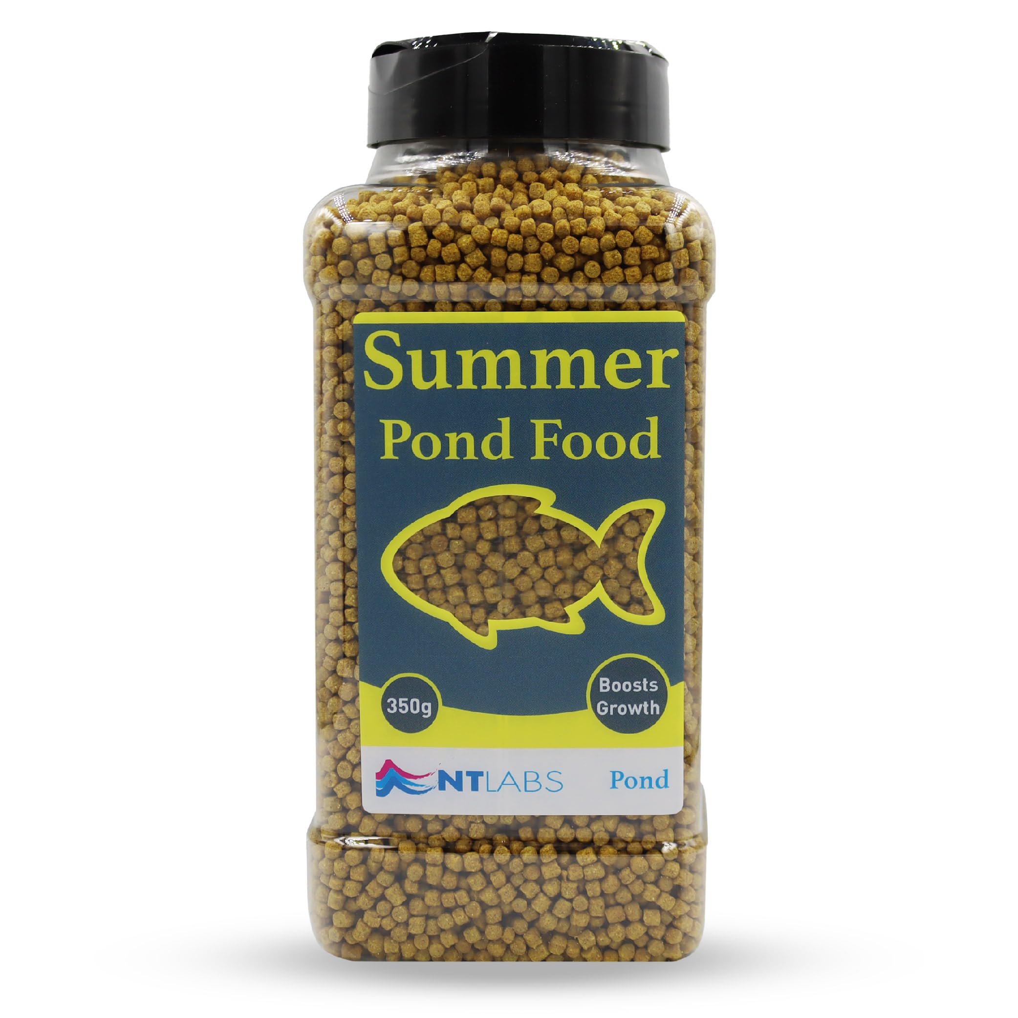 NT Labs Summer Pond Food, Complete Pond Food for Goldfish, Shubunkins and Orfe, Summer Pond Fish Feed, Rich in Spirulina to Enhance Fish Colouration, 350g — image 1