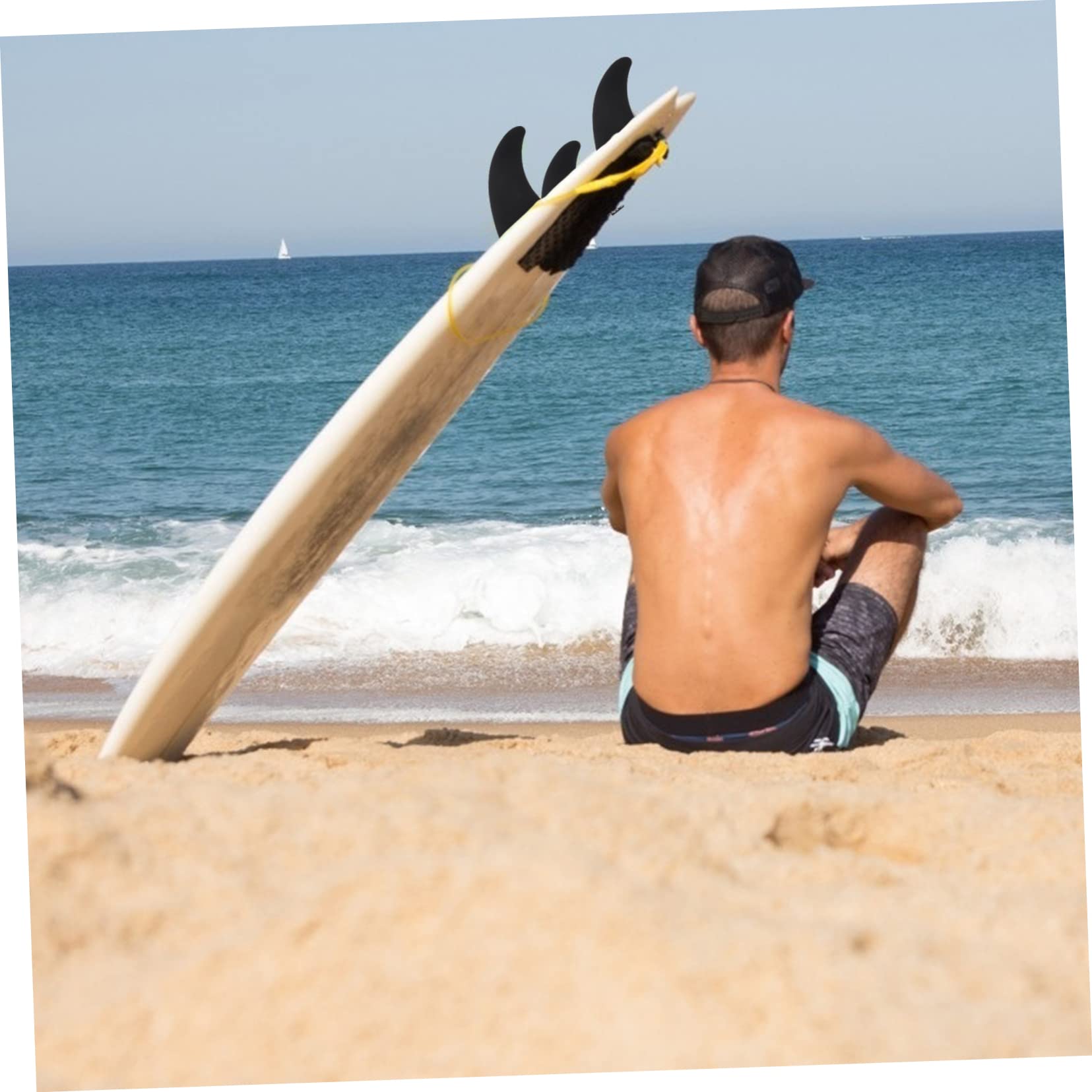 POPETPOP 3pièces Ailerons De Planche De Surf à Clipser Ailerons Centraux pour Longboard Séparateur Eau Lot