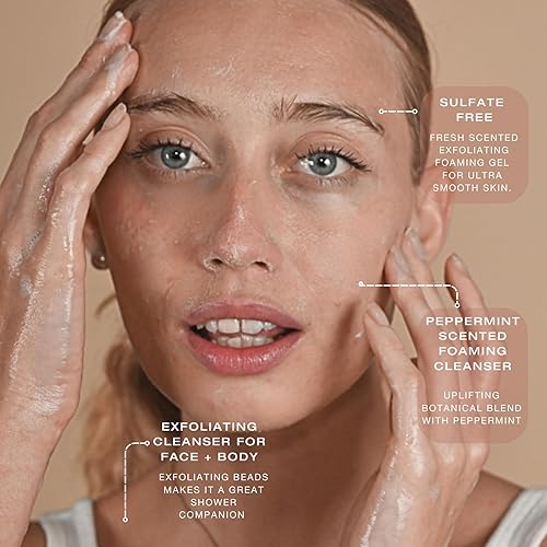 Miniatura 3 de BIBA DE SOUSA The Mandelic Scrub - Exfoliación suave AHA - Limpiador facial diario vigorizante para todo tipo de piel (8 onzas)