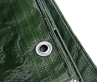 Vista 24 de lona impermeable duradera para cubierta, para camping, jardín, azul/verde militar, Verde