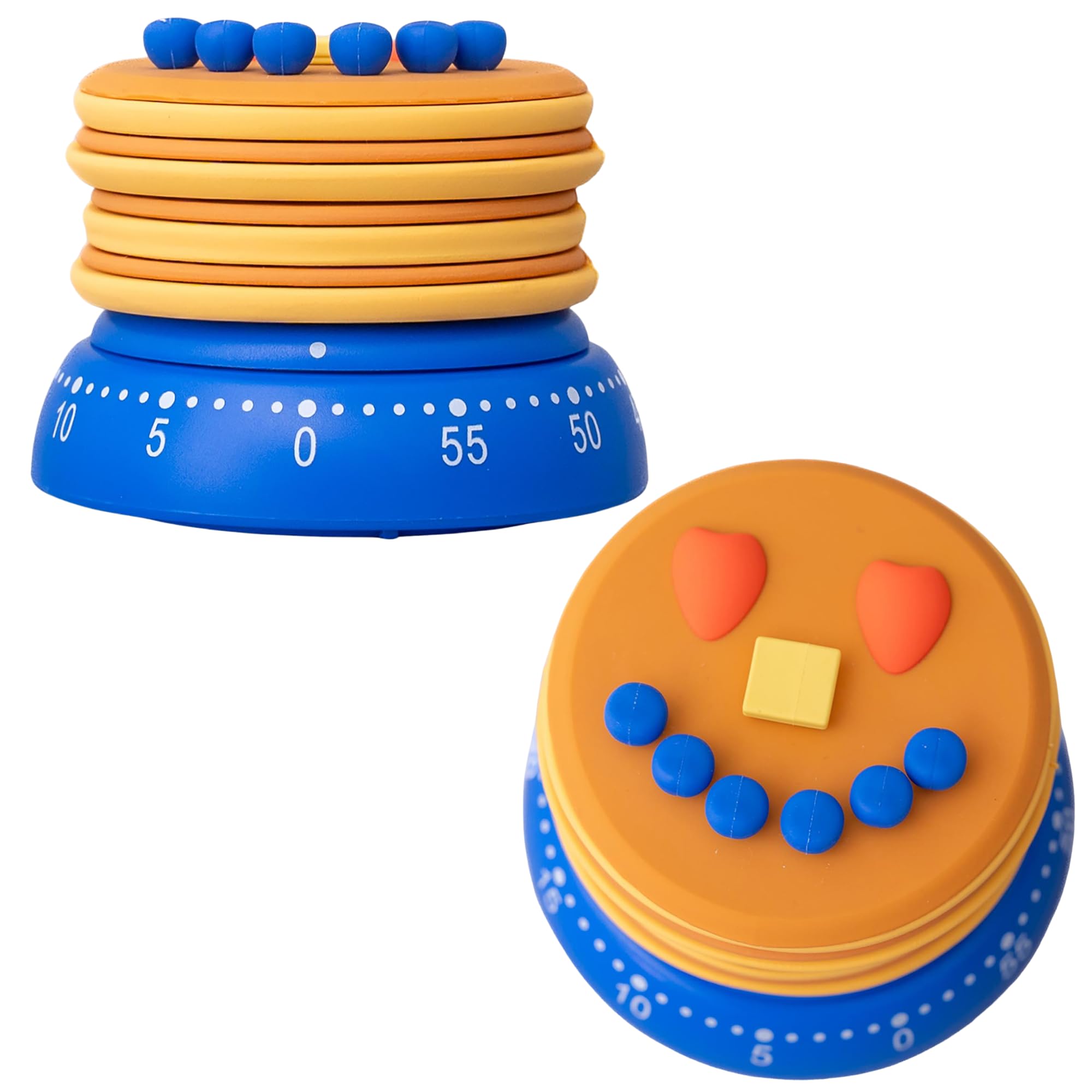 ban.do Novelty Kitchen Timer, Timer for Cooking and Baking, Cute/Unique/Quirky Decor for Food Lovers, Pancake Smile
