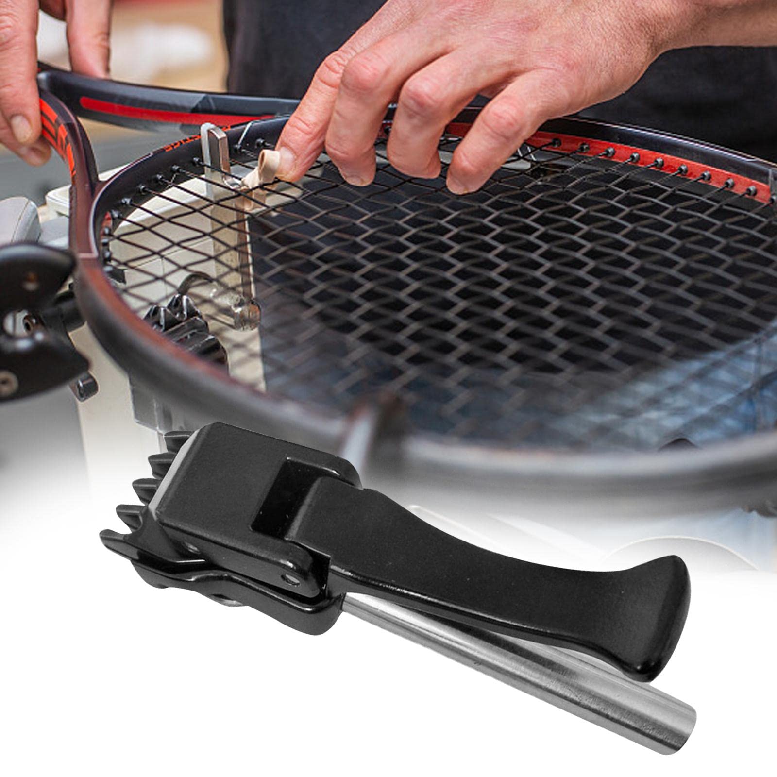 perfk Morsetto per Incordare Racchette da Badminton, Morsetto Manuale per Incordare, Morsetto Portatile a Cinque Punte