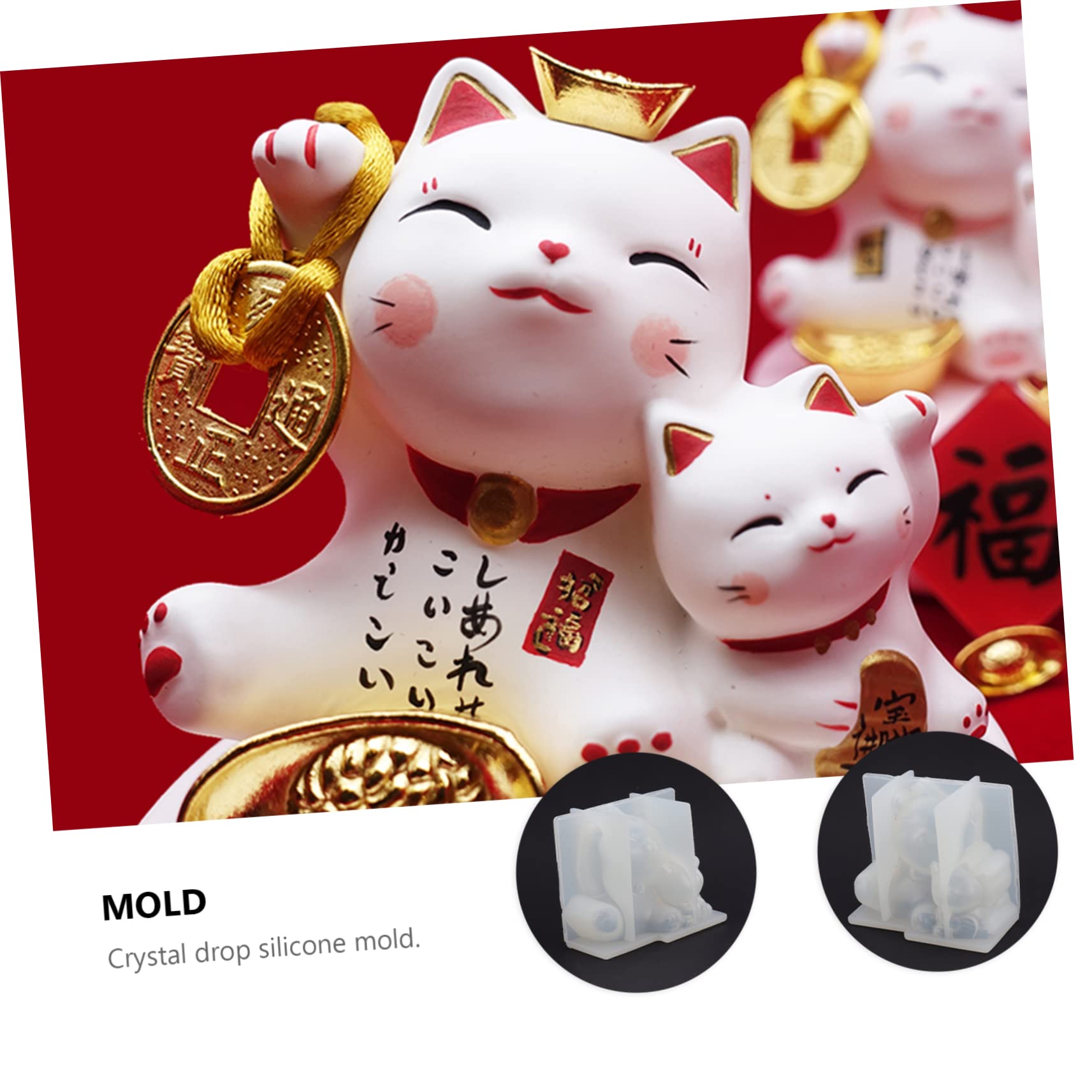Gadpiparty 3 Ensembles Moule Silicone Mots Moules À Cuisson Moules Chocolat Bricolage Outillage Outils De Bricolage Moule Décoration Chat Moule Chat Gel De Silice Transparent 2 Pièces * 3