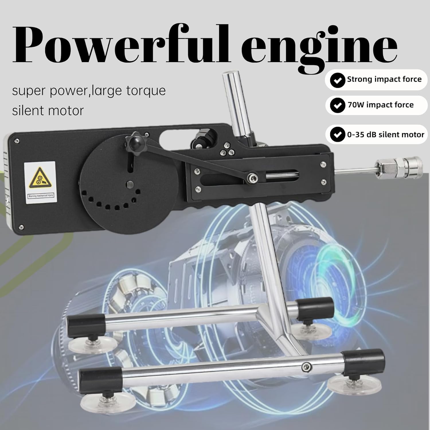 Sex Machine with Realistic Dildo and Suction Cup Adapter Wireless Controlled Dildo Machine Automatic Thrusting Machine with Multiple Quick Air Connector Adjustbale Adult Sex Toy for Women
