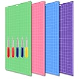 4PCS 12x24 Mats Compitable with Maker 3/Maker Explore Air 2/Air/One with Blades StandardGrip/LightGrip/StrongGrip/FrabricGrip Multiple Green Blue Purple Pink Cricket Long Large Cutting Mats