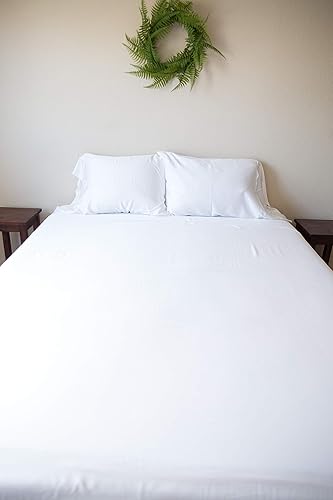 Miniatura 6 de Pillowtex White - Juego de sábanas tamaño Queen, 4 piezas de rayón con infusión de iones de cobre derivado de bambú, suave y refrescante