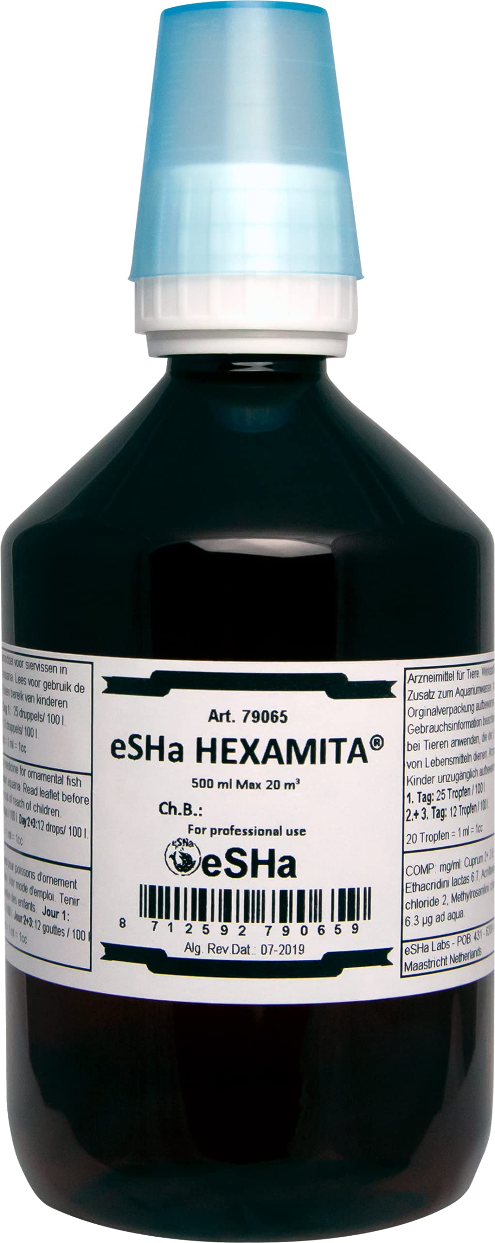 eSHa HEXAMITA 500 ml - bekämpft die Lochkrankheit bei Diskusfischen